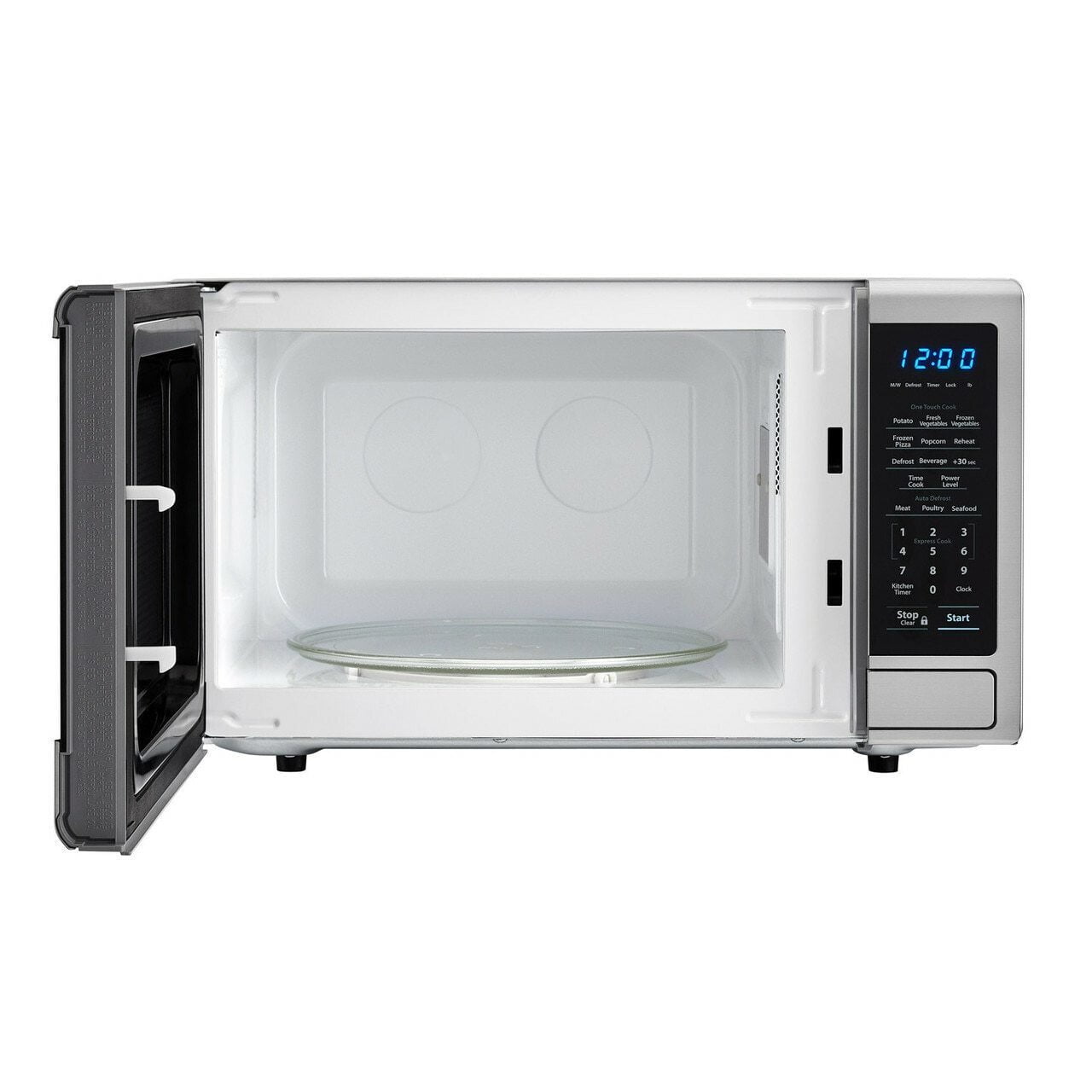 Sharp SMC1132CS 1.1 Cu. Ft. 1000W Sharp Stainless Steel Carousel Countertop Microwave Oven