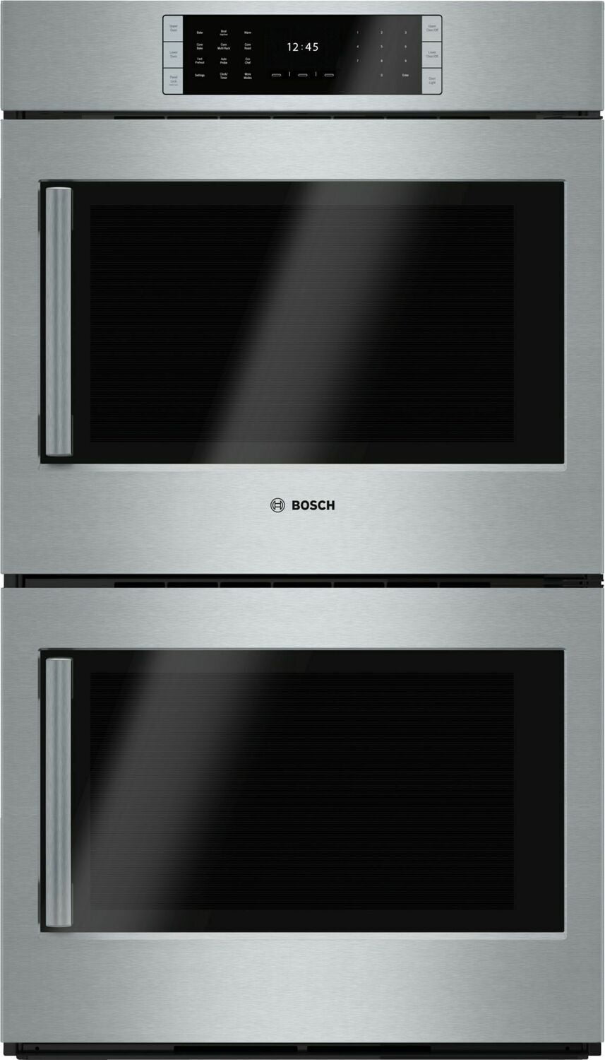 Bosch HBLP651RUC Benchmark Series, 30", Double Wall Oven, Ss, Eu Conv./Eu Conv., Tft Touch Control, Right Swing