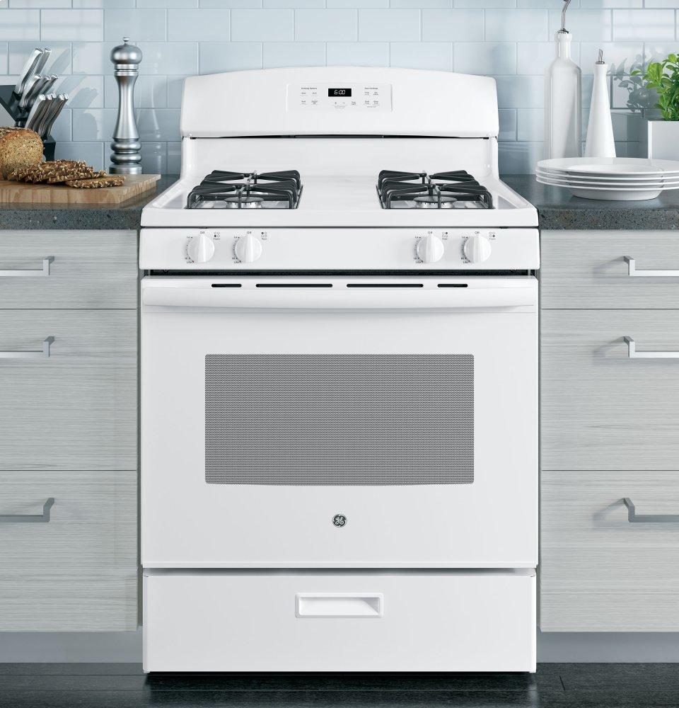 Ge Appliances JGBS60DEKWW Ge® 30" Free-Standing Gas Range