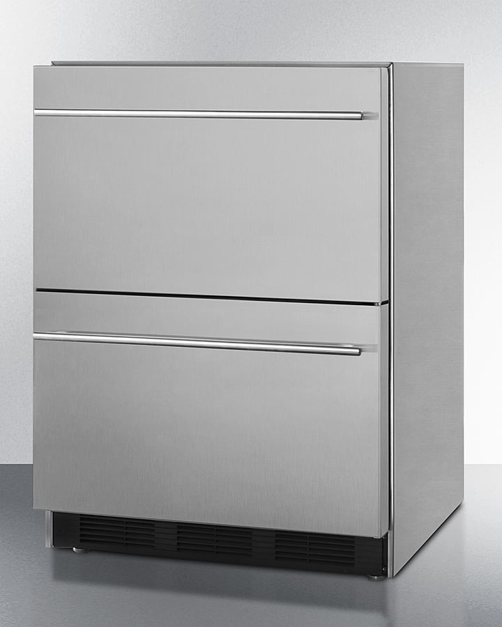 Summit SP6DBS2D7ADA 24" Wide 2-Drawer All-Refrigerator, Ada Compliant