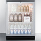 Summit SCR600BGLSH Commercially Listed 5.5 Cu.Ft. Counter Height Beverage Center In A 24