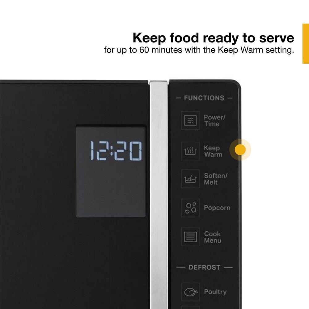 Whirlpool WMC30311LB 1.1 Cu. Ft. Capacity Countertop Microwave With 900 Watt Cooking Power