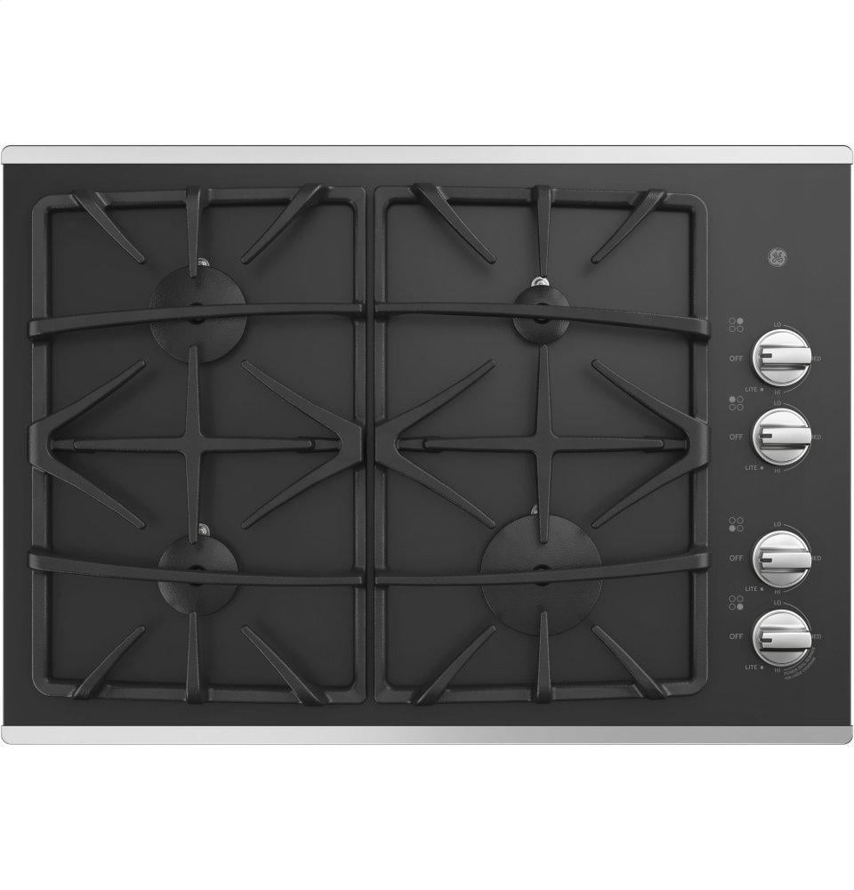 Ge Appliances JGP5530SLSS Ge® 30" Built-In Gas On Glass Cooktop With Dishwasher Safe Grates