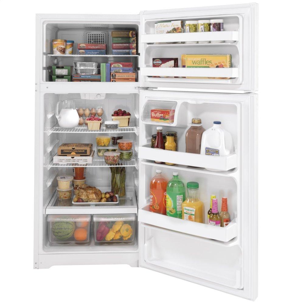 Ge Appliances GTE17DTNRWW Ge® Energy Star® 16.6 Cu. Ft. Top-Freezer Refrigerator