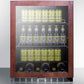 Summit SCR2466PUBPNR Built-In Undercounter Craft Beer Pub Cellar With Glass Door With Panel-Ready Frame, Digital Controls, And Black Cabinet