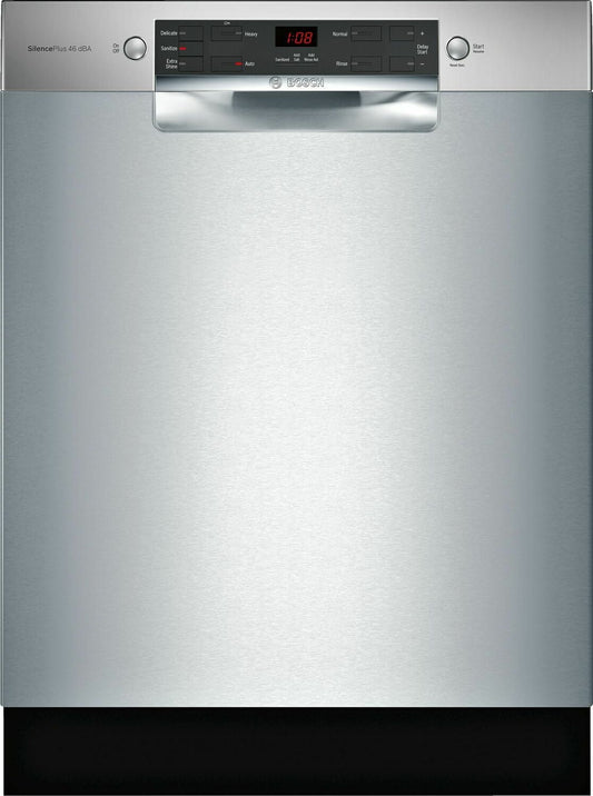 Bosch SGE53X55UC 300 Series Dishwasher 24'' Stainless Steel Sge53X55Uc