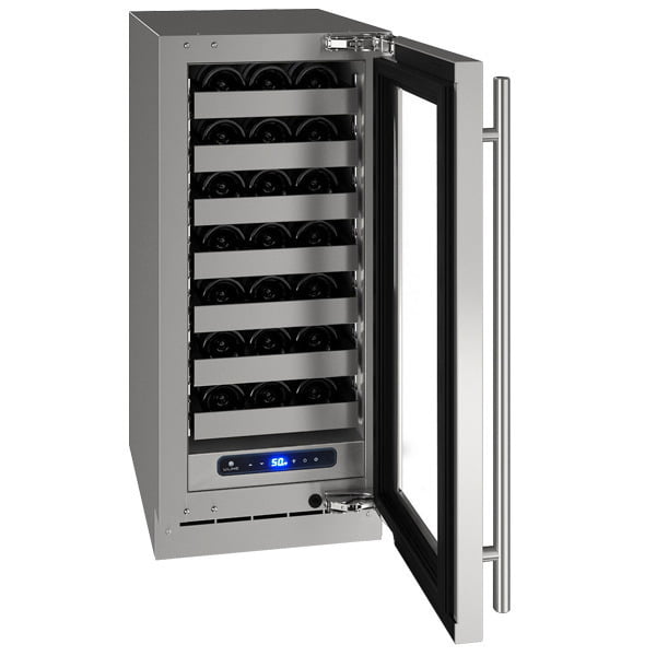 U-Line UHWC515SG51A Hwc515 15" Wine Refrigerator With Stainless Frame Finish And Left-Hand Hinge Door Swing (115 V/60 Hz Volts /60 Hz Hz)