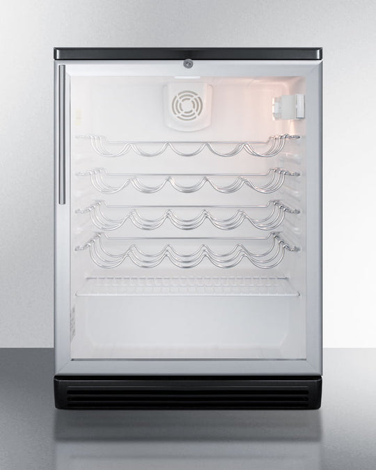 Summit SWC6GBLHV 24" Wide Wine Cellar