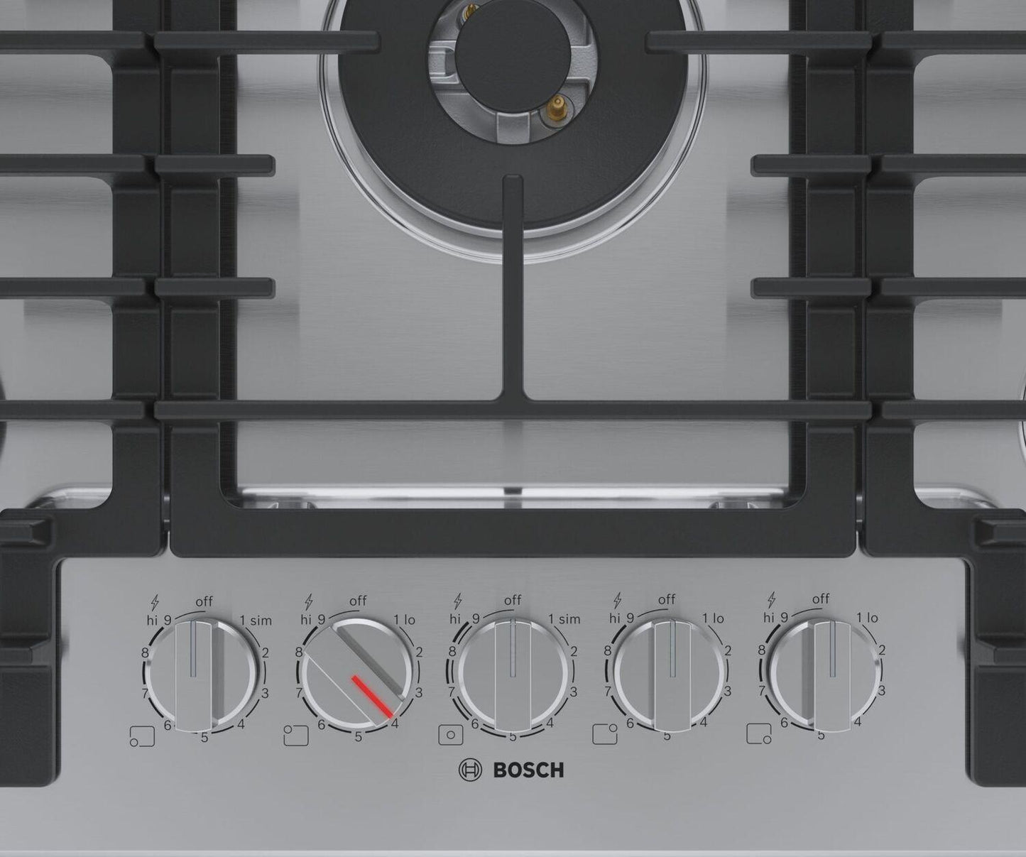 Bosch NGM8058UC 800 Series Gas Cooktop 30'' Stainless Steel Ngm8058Uc