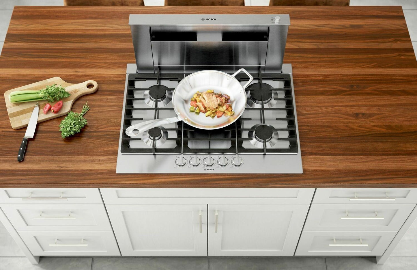 Bosch NGM8057UC 800 Series Gas Cooktop 30'' Stainless Steel Ngm8057Uc