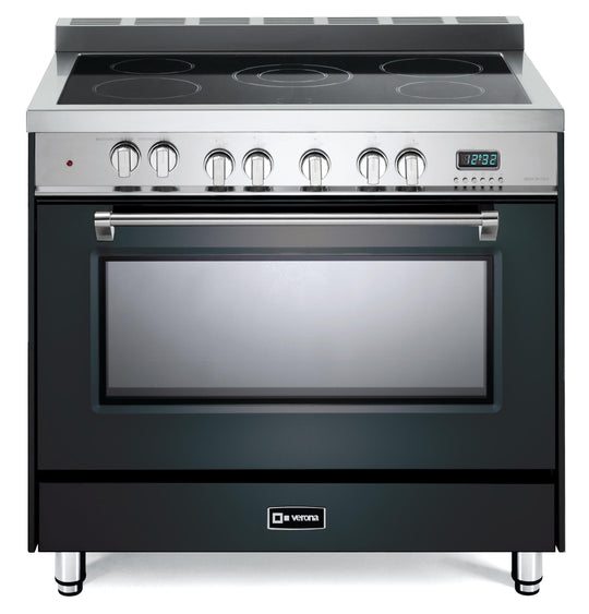Verona VPFSEE365E Prestige 36" Electric Glass Top Range - Matte Black