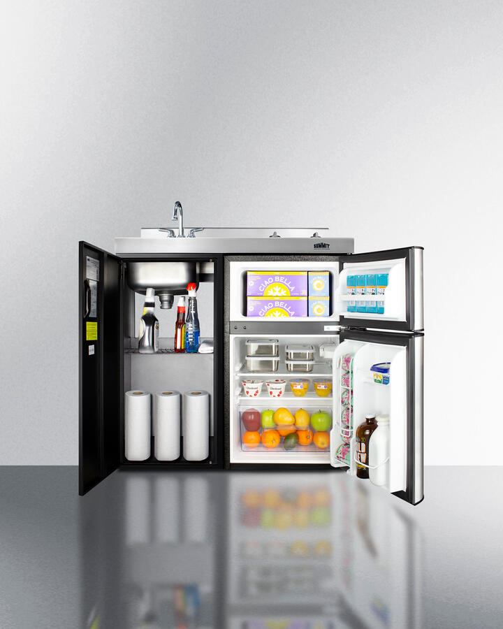 Summit CK36ELGLASS 36" Wide All-In-One Kitchenette