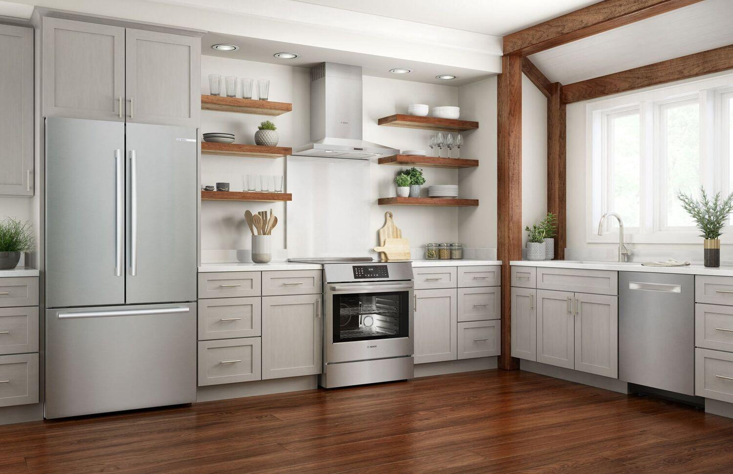 Bosch HII8057U 800 Series Induction Slide-In Range 30'' Stainless Steel Hii8057U