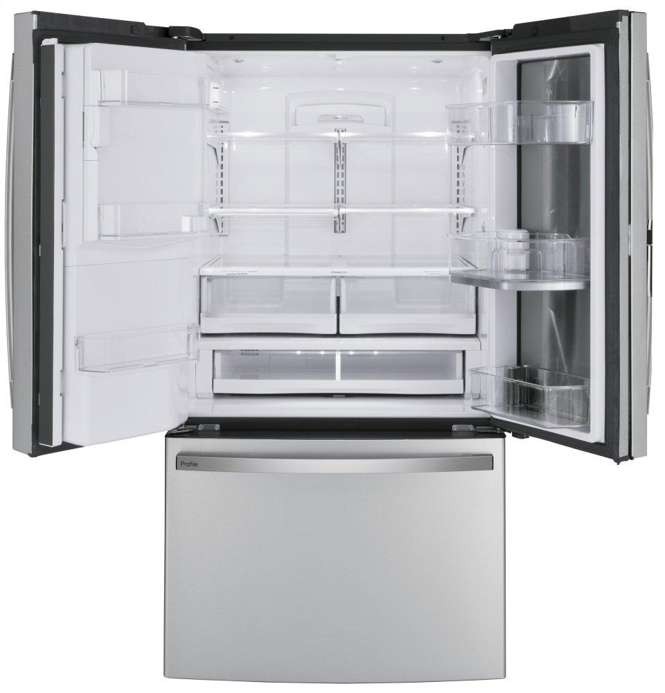 Ge Appliances PFD28KYNFS Ge Profile™ Series 27.7 Cu. Ft. Fingerprint Resistant French-Door Refrigerator With Door In Door And Hands-Free Autofill