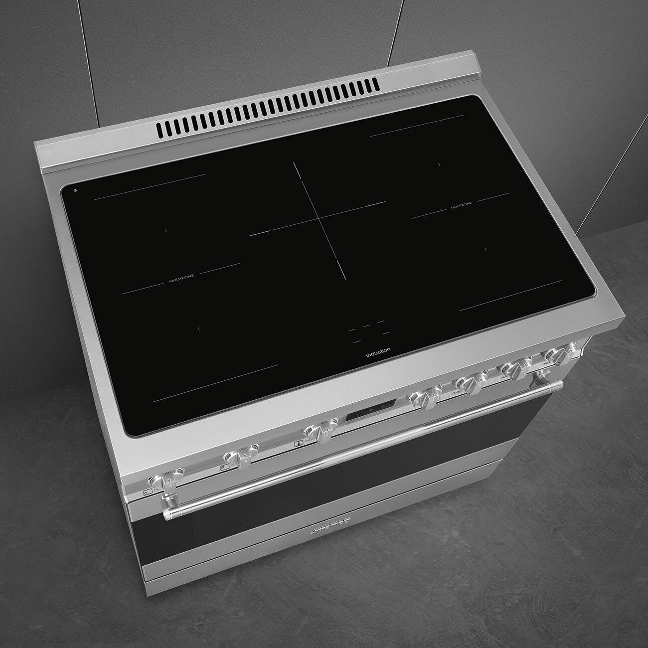 Smeg SPR36UIMX Range Stainless Steel Induction Spr36Uimx