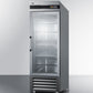 Summit SCR23SSG 23 Cu.Ft. Commercial Reach-In Refrigerator In Complete Stainless Steel With Glass Door