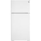 Ge Appliances GPE17CTNRWW Ge® Energy Star® 16.6 Cu. Ft. Recessed Handle Top-Freezer Refrigerator