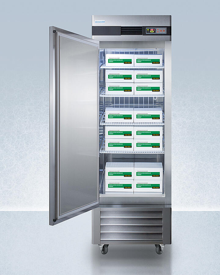 Summit AFS23MLLH Performance Series Pharma-Lab 23 Cu.Ft. All-Freezer In Stainless Steel With Left Hand Door Swing