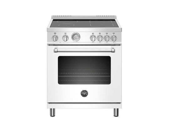 Bertazzoni MAST304INMBIE 30 Inch Induction Range, 4 Heating Zones, Electric Oven Bianco Matt