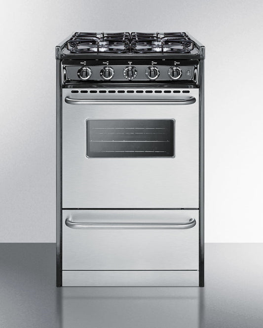 Summit TTM11027BRSW 20" Wide Gas Range