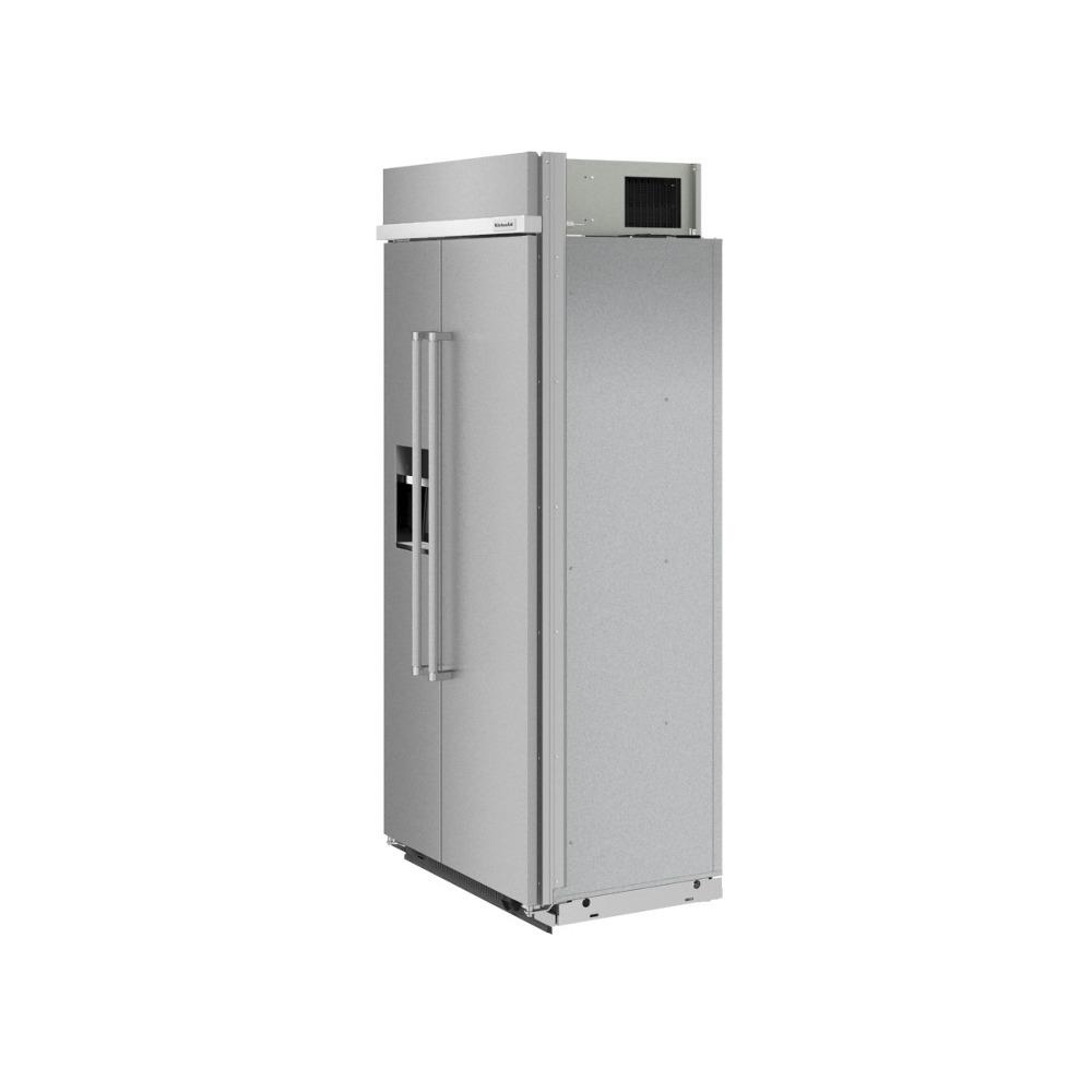 Kitchenaid KBSD708MSS 29.4 Cu. Ft. 48" Built-In Side-By-Side Refrigerator With Ice And Water Dispenser