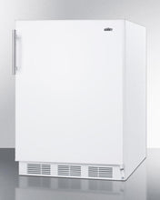 Summit CT661W Freestanding Counter Height Refrigerator-Freezer For Residential Use, Cycle Defrost With Deluxe Interior And White Finish