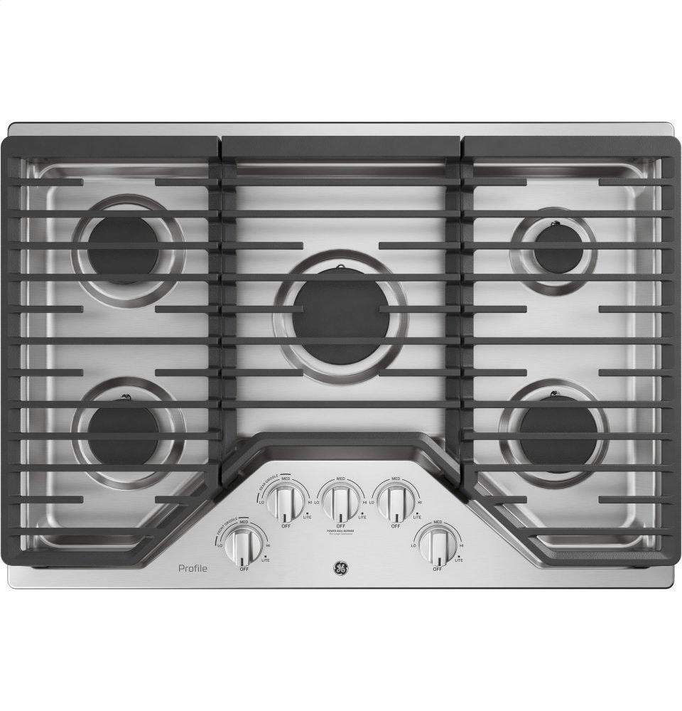 Ge Appliances PGP7030SLSS Ge Profile™ 30" Built-In Gas Cooktop With 5 Burners And Optional Extra-Large Cast Iron Griddle