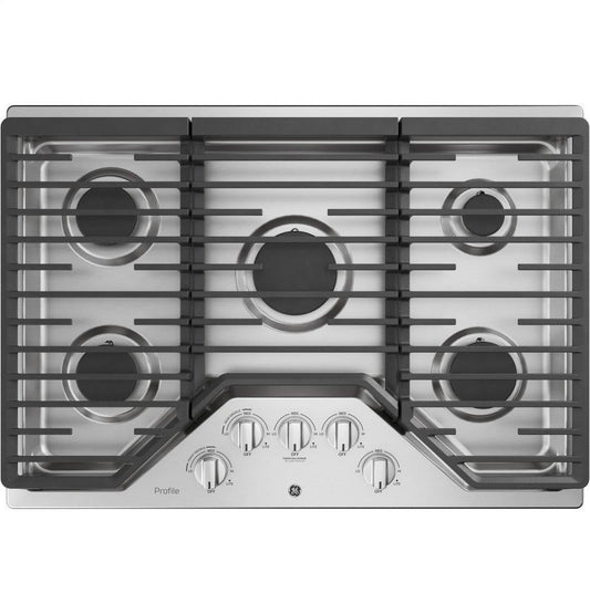 Ge Appliances PGP7030SLSS Ge Profile™ 30" Built-In Gas Cooktop With 5 Burners And Optional Extra-Large Cast Iron Griddle