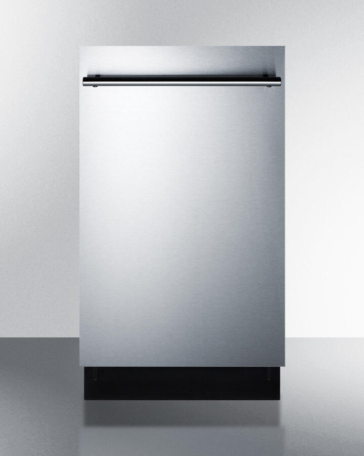 Summit DW18SS2ADA 18" Wide Ada Compliant Energy Star Qualified Dishwasher With Stainless Steel Or Panel-Ready Door, Made In Europe