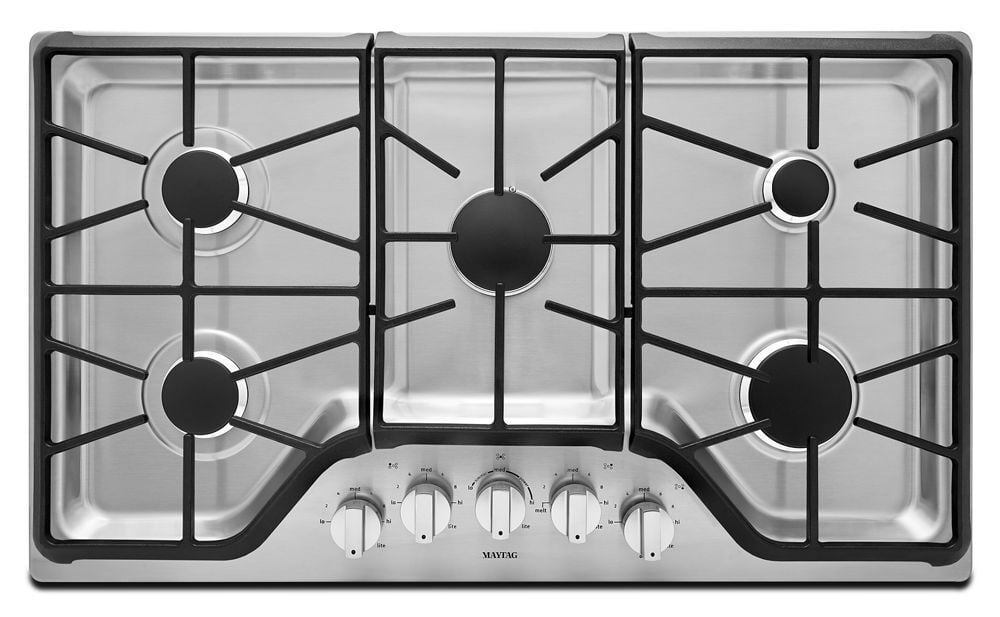 Maytag MGC9536DS 36-Inch Wide Gas Cooktop With Duraguard Protective Finish