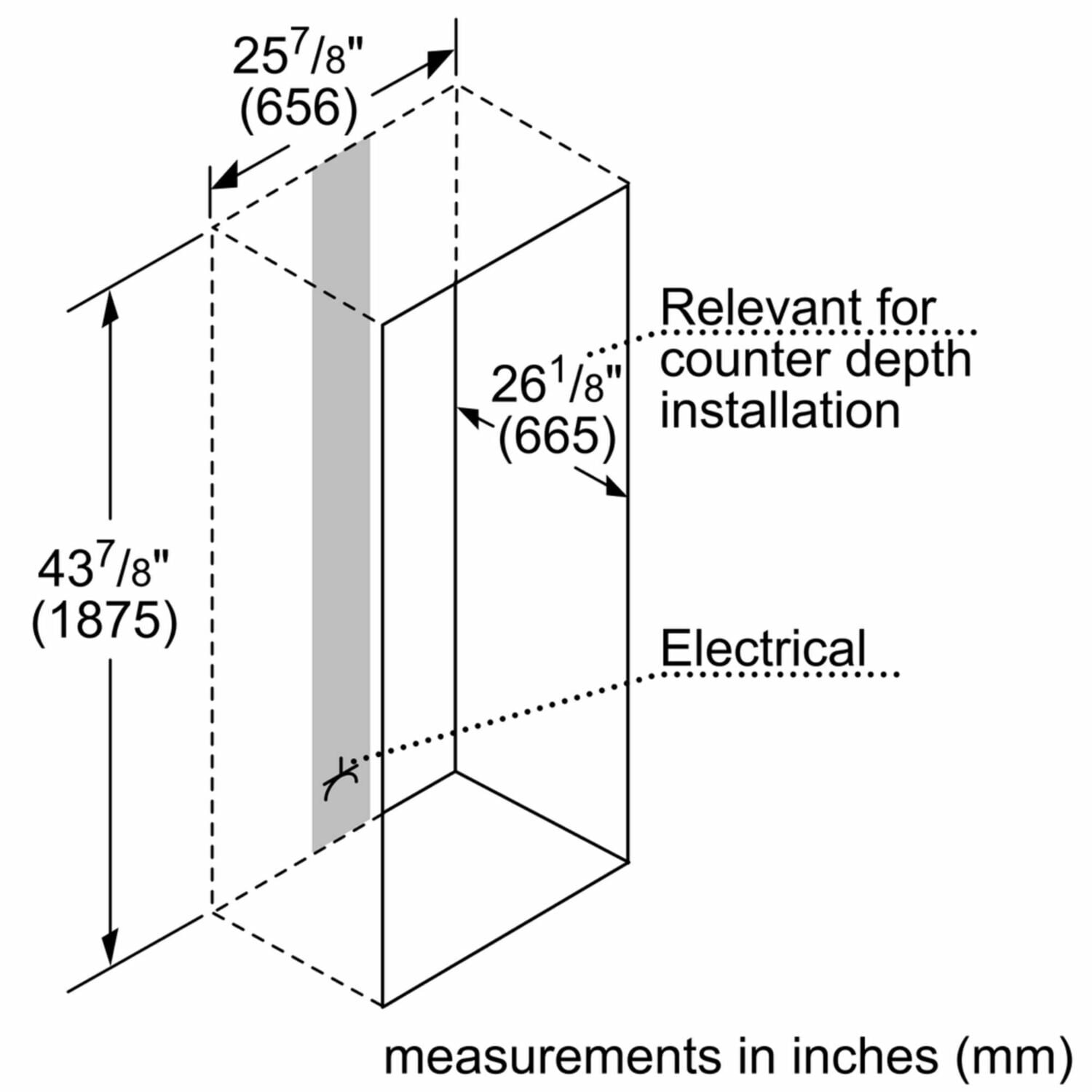 Bosch B10CB80NVB 800 Series, Free-Standing Fridge-Freezer-Black Glass Door