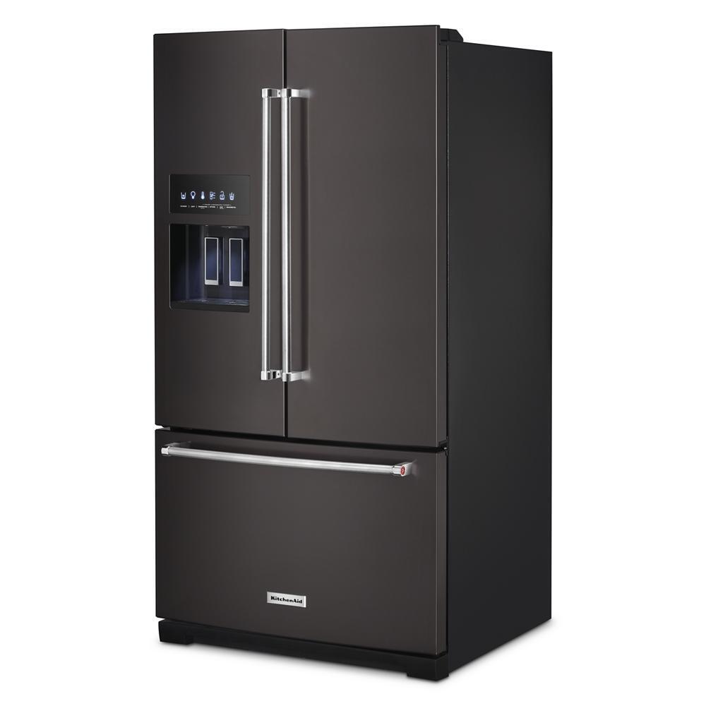 Kitchenaid KRFF577KBS 26.8 Cu. Ft. Standard-Depth French Door Refrigerator With Exterior Ice And Water Dispenser