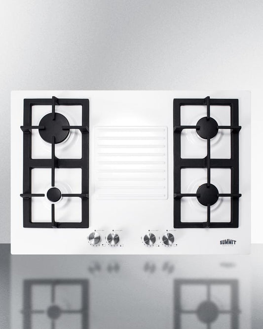 Summit GC431W 30" Wide 4-Burner Gas Cooktop