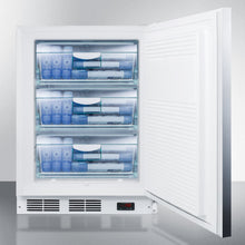 Summit VT65MBISSHHADA Built-In Undercounter Ada All-Freezer Capable Of -25 C Operation, With Wrapped Stainless Steel Door And Horizontal Handle