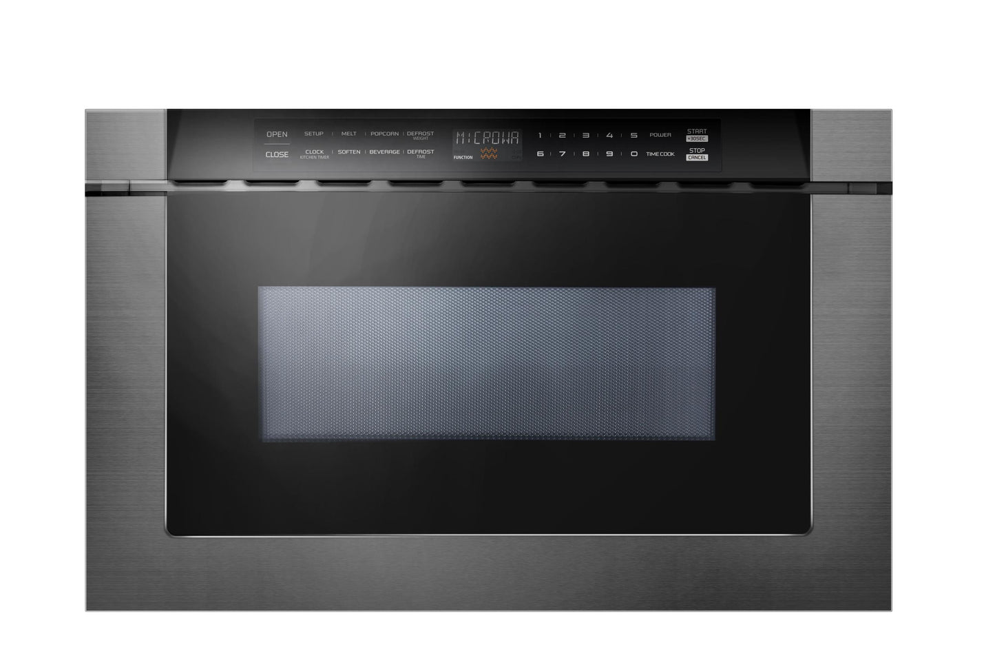 Xo Appliance XOMWD24BS 24" Built-In Microwave Drawer - Black Glass & Black Stainless