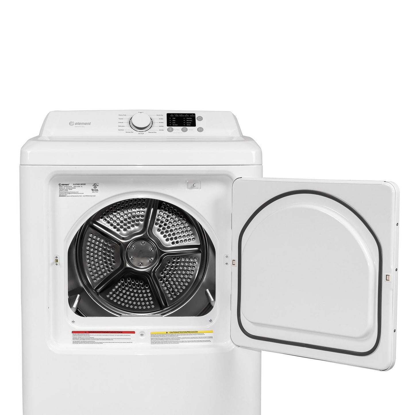 Element Appliance EATDG2767CW Element Electronics 6.7 Cu. Ft. Front Load Gas Dryer - White (Eatdg2767Cw)