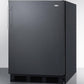 Summit FF63BBIADA Ada Compliant Built-In Undercounter All-Refrigerator For Residential Use, Auto Defrost With Deluxe Interior And Black Exterior Finish