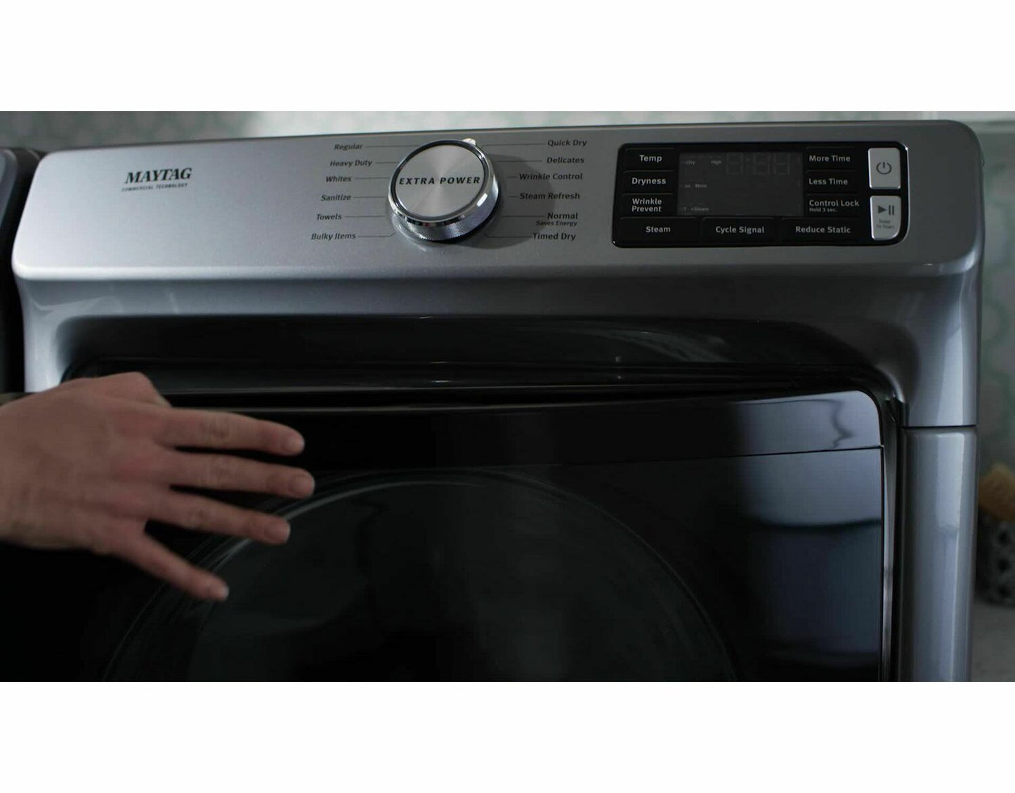 Maytag MGD6630HW Front Load Gas Dryer With Extra Power And Quick Dry Cycle - 7.3 Cu. Ft. White