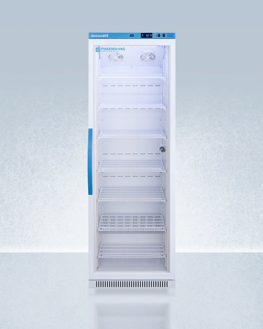 Summit ARG15PV Performance Series Pharma-Vac 15 Cu.Ft. Upright Glass Door Commercial All-Refrigerator For The Display And Refrigeration Of Vaccines, With Antimicrobial Silver-Ion Handle