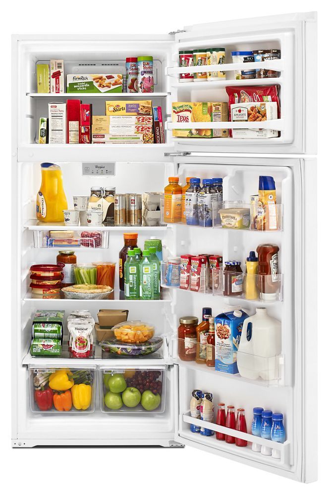 Whirlpool WRT518SZFW 28-Inch Wide Refrigerator Compatible With The Ez Connect Icemaker Kit - 18 Cu. Ft.