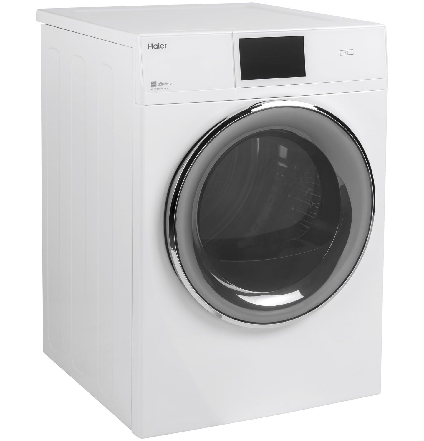 Haier QFD15ESSNWW 4.3 Cu.Ft. Capacity Smart 24" Frontload Electric Dryer With Stainless Steel Basket