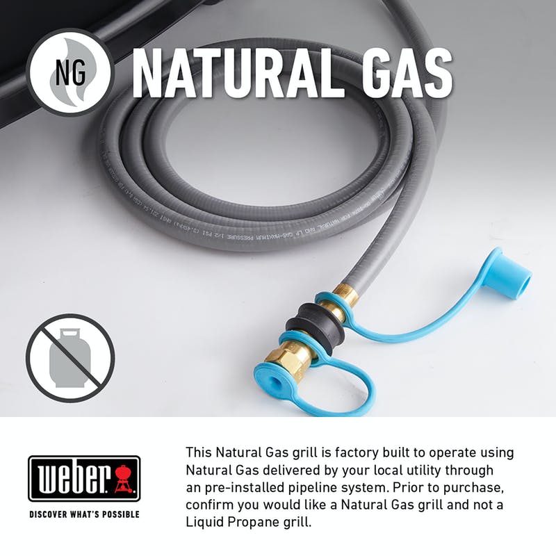Weber 37480001 Genesis E-335 Gas Grill - Deep Ocean Blue Natural Gas