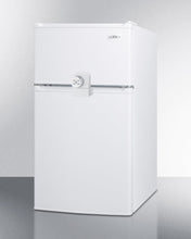 Summit CP351WLLF2 Compact Energy Star Listed Two-Door Refrigerator-Freezer With Combination Lock
