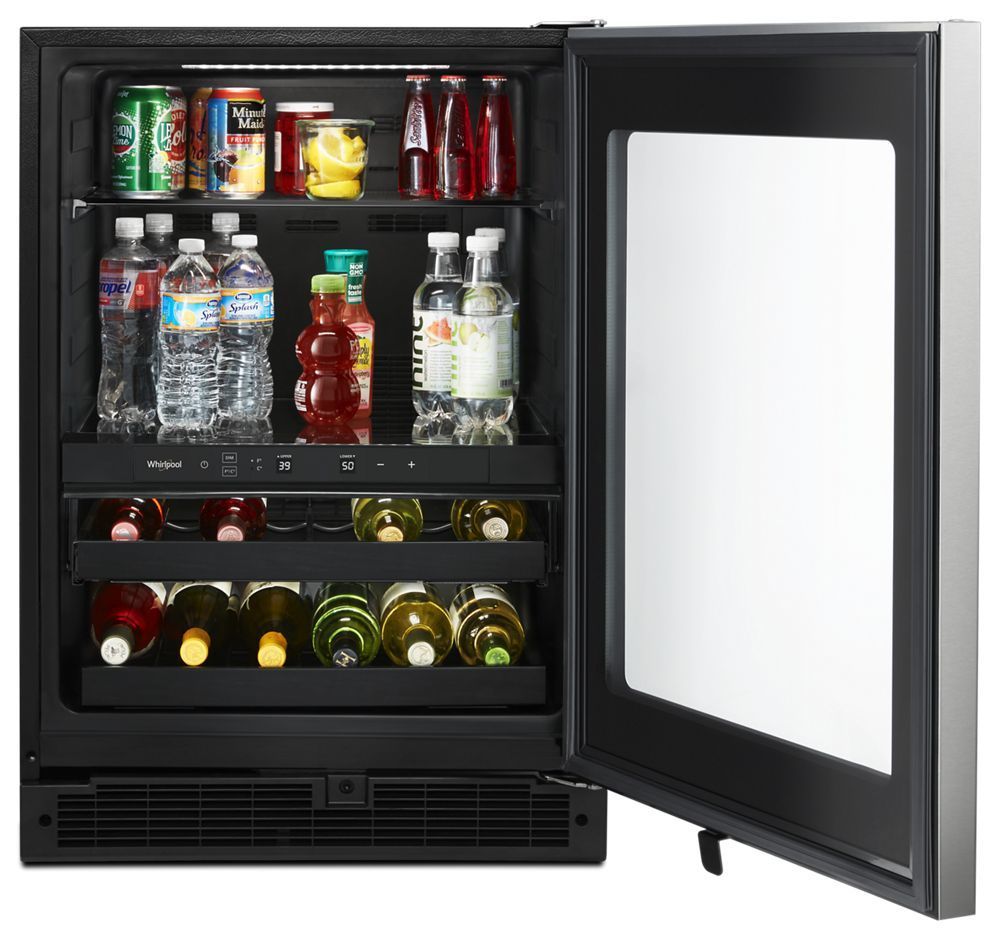 Whirlpool WUB35X24HZ 24-Inch Wide Undercounter Beverage Center With Towel Bar Handle- 5.2 Cu. Ft.