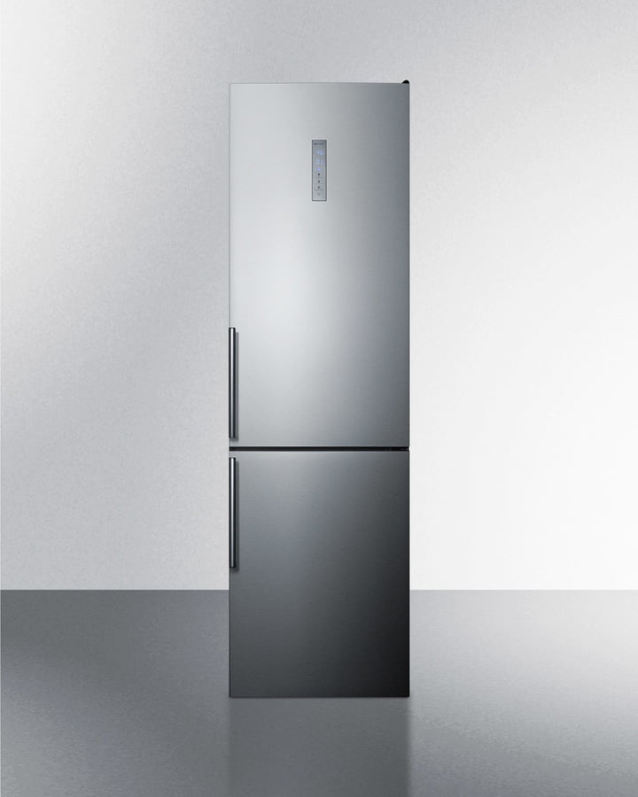 Summit FFBF192SSIM 24" Wide Bottom Freezer Refrigerator With Icemaker