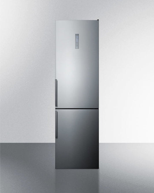 Summit FFBF192SSIM 24" Wide Bottom Freezer Refrigerator With Icemaker
