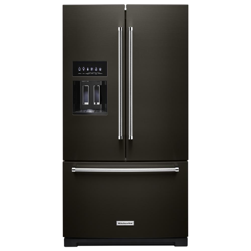 Kitchenaid KRFF577KBS 26.8 Cu. Ft. Standard-Depth French Door Refrigerator With Exterior Ice And Water Dispenser
