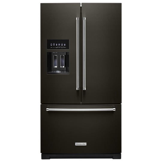 Kitchenaid KRFF577KBS 26.8 Cu. Ft. Standard-Depth French Door Refrigerator With Exterior Ice And Water Dispenser