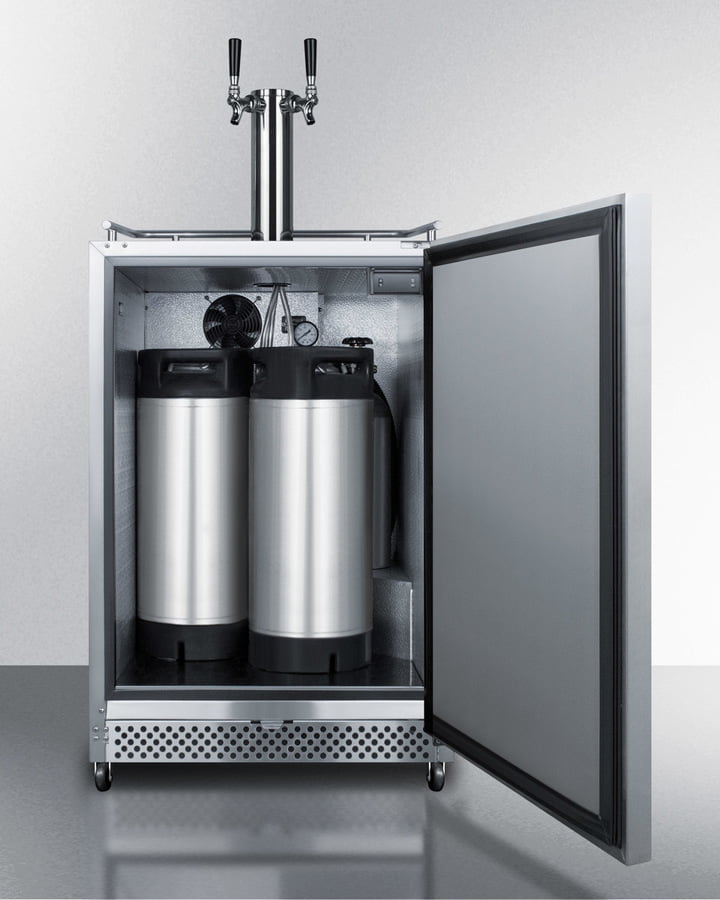 Summit SBC695OSCFTWIN 24" Wide Built-In Outdoor Coffee Kegerator
