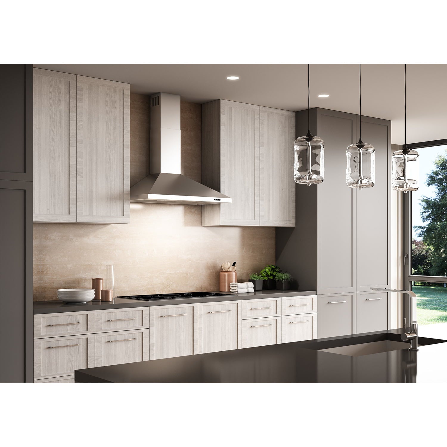 Broan EW4836SS Broan® 36-Inch Convertible Wall-Mount Chimney Range Hood, 400 Cfm, Stainless Steel